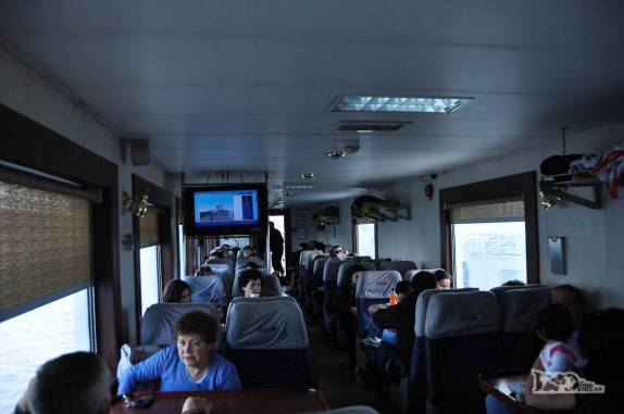 Barco da travessia Punta Arenas - Terra do Fogo, no sul do Chile